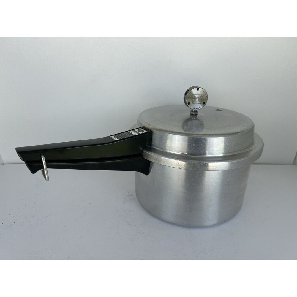 Mirro M-0294 4 Qt Pressure Cooker Canner w/Jiggler Rack Vintage USA